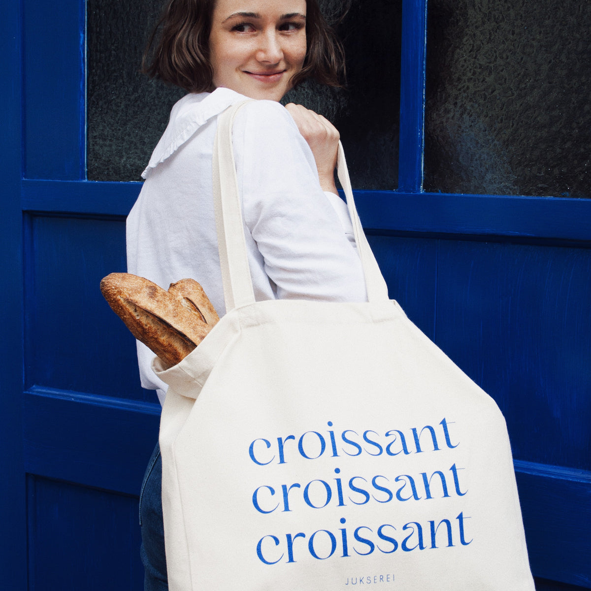 Croissant cloth handbag